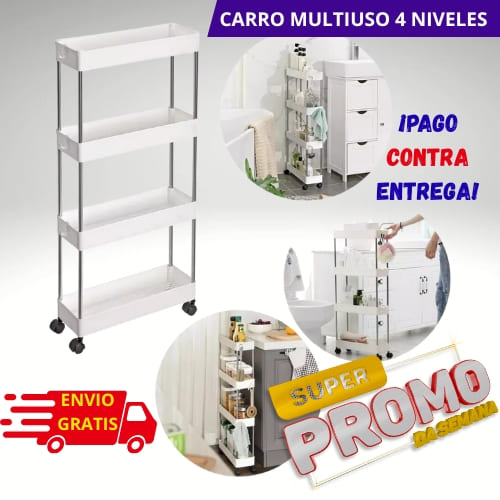 Carro Organizador Multiuso 4 Niveles